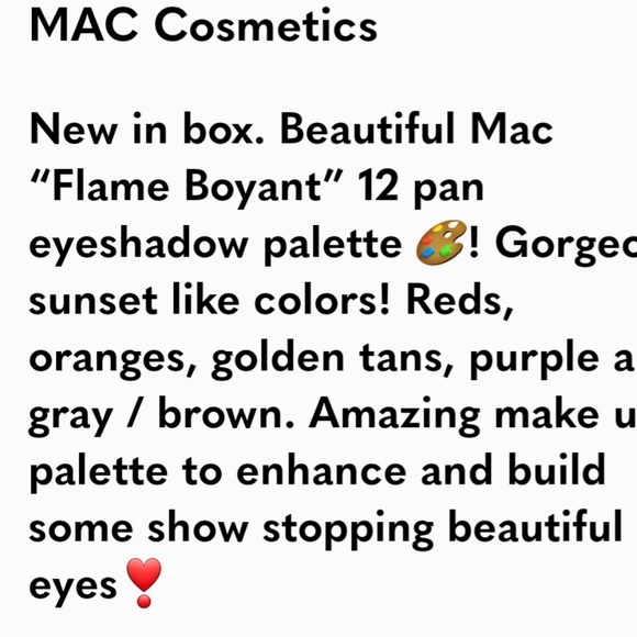 🎨 NEW MAC “Flame Boyant” Eye Shadow Palette 🎨 - Picture 7 of 8